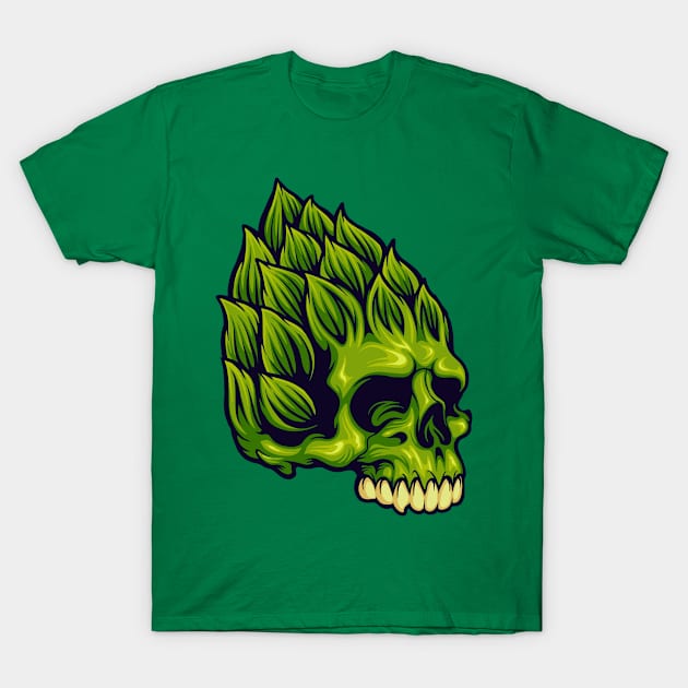 weed skull T-Shirt by sarimunir